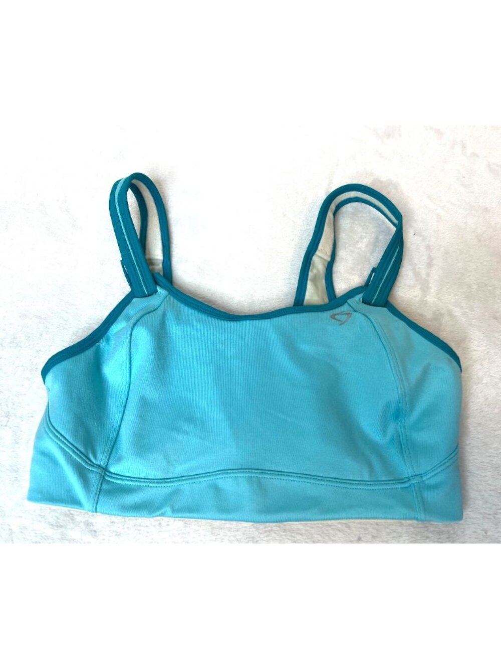 Moving Comfort 32D Sports Bra Teal Fiona High Impact Wire Free 350003